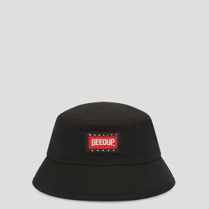 Core Logo Ripstop Bucket Hat Black