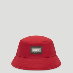 Core Logo Ripstop Bucket Hat Red
