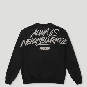 Geedup Always Neighbourhood Crewneck Black