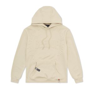Geedup O S Emblem Emboss Hoody Sand