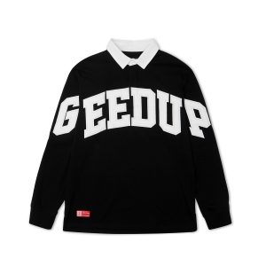 Geedup OS Team Logo Rugby Jersey Black