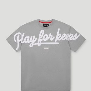 Geedup PFK Script T Shirt-Grey