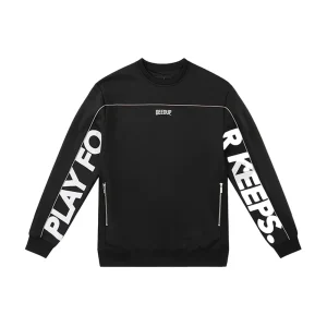 Geedup Play For Keeps Crewneck Black White