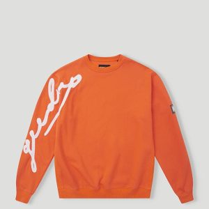Geedup Script Logo Crewneck Orange