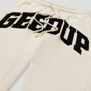 Geedup Team Logo Trackpants Buttercream front